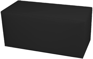 Dmora Pouf București, Mehrzwecksessel, Sitzsack, Hockerhocker, Made in Italy, 40x90 h42 cm, Schwarz