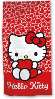 Hello Kitty Strandtuch Hello Kitty Kinder Mikrofaser Handtuch Badetuch 70x140 cm, microfaser