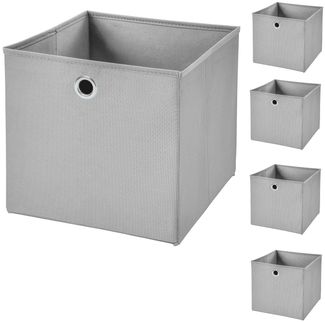 StickandShine Faltbox 5er SET 28 x 28 x 28 cm ohne Deckel – perfekt für KALLAX - 19 Farben