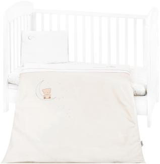 Kikkaboo Babybettwäsche Set Dream Big 5-teilig Decke 135 x 95cm Kissen 45 x 35cm beige