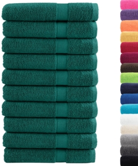 vidaXL Premium-Saunatücher SOLUND 10 Stk. Grün 80x200 cm 600 g/m² 137340