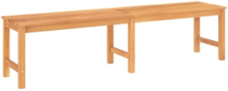 vidaXL Gartenbank 180 cm Massivholz Teak 316633