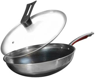 Küchenkompane WOK - Edelstahl Wok mit C43 Beschichtung für maximale Performance auf dem Herd