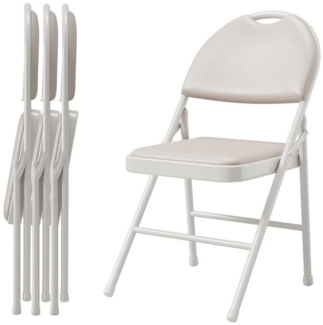 GarveeMore Klappstuhl Gästestuhl Klappstuhl Campingstuhl 4er Set Gartenstuhl