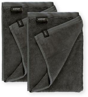 SCHÖNER WOHNEN-Kollektion Duschtücher SENSE Duschtuch, Baumwolle (Spar-Set, 2-St), 70 x 140 cm in Anthrazit