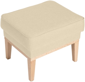 Hocker Kagami Bezug Flachgewebe Buche natur / beige 21148