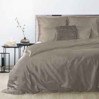 Eurofirany Bettwäsche Bettwäschegarnitur Ehebett mit Seidenglanz Makosatin Satinbaumwolle, Baumwolle, Hochwertige Bettwäsche, klassisch, musterlos