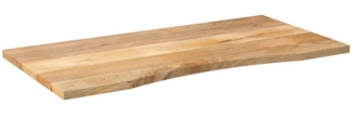 vidaXL Schreibtischplatte mit Aussparung 110x50x2,5cm Massivholz Mango 370195