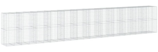 vidaXL Gabione mit Deckel 1200x100x200 cm Verzinktes Eisen 3295247