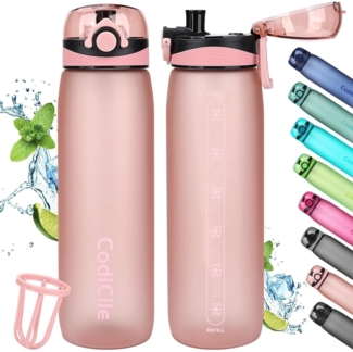 Trinkflasche 1L BPA-Frei Auslaufsicher Tritan Sportflasche Filter Fitness Laufen