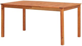 Gartentisch | Garten-Esstisch 150x90x74 cm Massivholz Akazie SH328