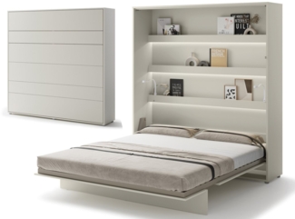 Compleo Schrankbett Vertical Wandklappbett Lenart Bed Concept, Ideal für kleine Räume