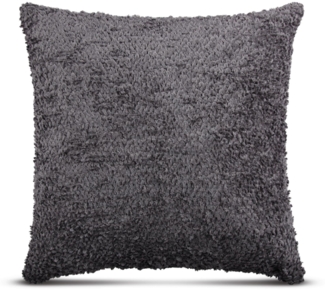 Kissenhülle "Chenille" Anthrazit 60x60cm - Kissenhülle