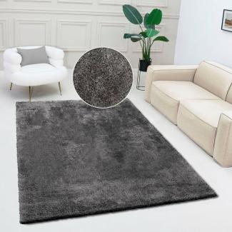 Bruno Banani Hochflor-Teppich Dana Teppich, leichter Glanz, besonders weich, rechteckig, Höhe: 30 mm, uni, Mikrofaser Teppiche, Wohnzimmer, Schlafzimmer, Esszimmer