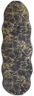 Trendmax Badematte Badematte mit Marmormotiv Rutschfest Waschbar mit wellige Umrandung