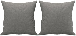 vidaXL Zierkissen 2 Stk. Dunkelgrau 40x40 cm Stoff 349472