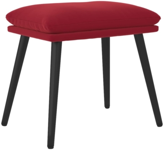 vidaXL Fußhocker Weinrot 45 x 29,5 x 39 cm Samt [341509]