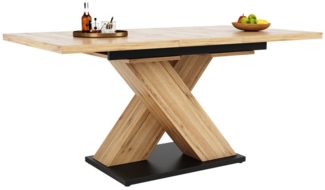 HAUSS SPOLE Esstisch Ausziehbarer Esstisch 119-158,5x80cm für Küche und Wohnzimmer natur (Küchentisch, Teleskoptisch, Küchentisch, 1-St, 119-158.5*80*75cm), Teleskoptisch für Küche und Wohnzimmer
