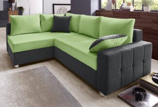 COLLECTION AB Ecksofa Parma L-Form, mit Bettfunktion und Federkern