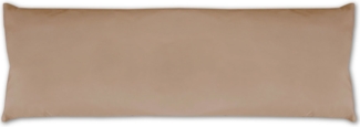 Seitenschläfer Kissenhülle Kissenfüllung Körperkissen, bequem und anschmiegsam in vielen verschiedenen Farben erhältlich (ca. 40x120 cm / sandgrau - beigegrau)