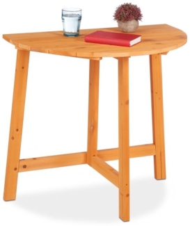 Halbrunder Klapptisch aus Holz