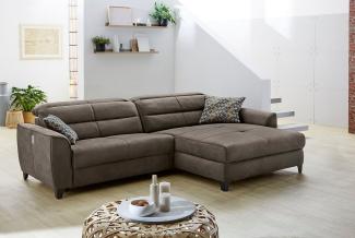 Jockenhöfer Gruppe Ecksofa Double One L-Form, mit 2x 120cm breiten, elektromotorischen Relaxfunktionen