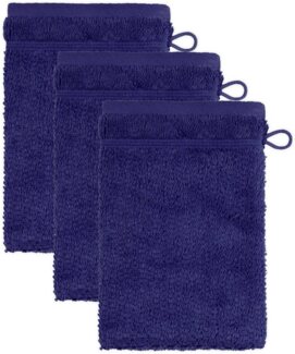 Möve for frottana Waschhandschuh Pearl, (3-St), mit Perloptik