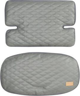 roba Sitzverkleinerer Sit Up 'Luxe' - 2-teilige Hochstuhleinlage 'Stone gesteppt' - Sitzkissen für alle roba 'Sit Up' Treppenhochstühle