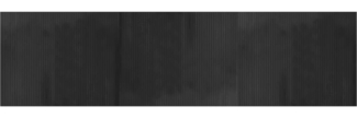 vidaXL Teppich Rechteckig Grau 80x300 cm Bambus 376784