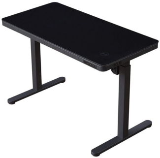 KOWO Schreibtisch Höhenvestellbarer Schreibtisch Elektrisch Tisch Arbeitstisch Bürotisch, 120x60 cm Computertisch Höhenverstellbar mit Schubladen, Ladegerät