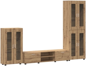 vidaXL TV-Schrankset mit Schubladen Artisan-Eiche Holzwerkstoff 3397963