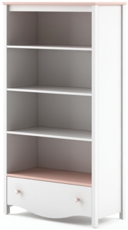 Bücherregal Mia Standregal Regal 85cm weiß rosa