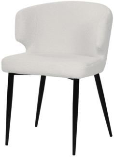 Stuhl Sit&Chairs 63 x 81 x 62 cm Polyester Metall Weiß Schwarz