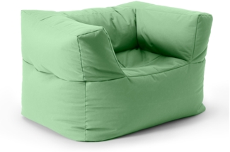 Lumaland Sitzsack-Sofa, Polyester, Pastell Grün, Sessel (96x72x70 cm)