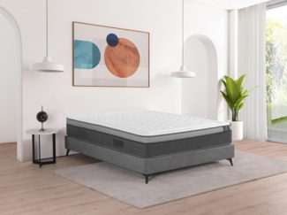 Vente-unique - Matratze - 180 x 200 cm - Hybridmatratze - Taschenfederkern - 7 Zonen & Memory Schaum - Stärke 30 cm - ASGARD von YSMÉE