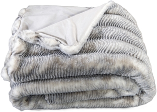 Felldecke Star Home Wohndecke Webpelz Alura silber grau 150x200