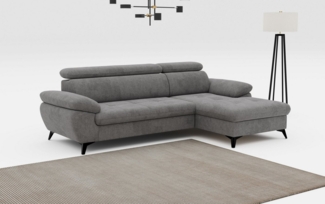 COTTA Ecksofa Hudson L-Form, inkl. verstellbare Kopfstützen, wählbar mit Bettfunktion und Stauraum