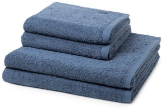 ROSS Handtuch Set Vita, Walkfrottee (Spar-Set, 4-St), 2 X Handtuch 2 X Duschtuch - im Set - Baumwolle - Saugstark