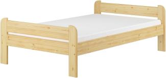 Erst-Holz Einzelbett 120x200 Kiefer massiv V-60. 39-12 inkl. Rollrost und Matratze