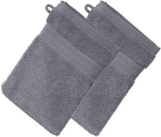 Erwin Müller Waschhandschuh Waschhandschuh "Friedrichshafen" 2er-Pack, Frottier, Walk-Frottier Uni