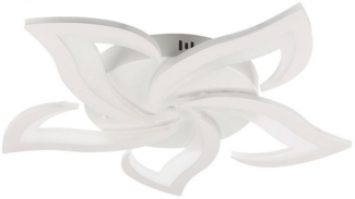 oyajia Deckenleuchten Moderne Kronleuchter LED Deckenleuchte Weißer Rahmen Wohnzimmer Lampe, LED fest integriert, Kaltweiß/Naturweiß/Warmweiß, 30W LED Deckenlampe Dimmbar mit Fernbedienung,für Wohnzimmer Küche