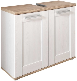 Waschbeckenunterschrank Romy / Romance , Holzwerkstoff , Holzfarben , 80 x 65 x 33 cm