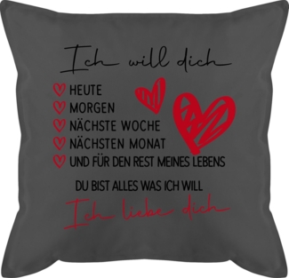 Shirtracer Dekokissen Liebes Geschenk Papa Mama Frauen Männer Freund Freundin Love Liebeserk, Dekokissen Valentinstag Geschenk