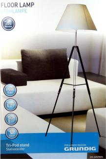 Stehlampe Stativständer 44x145cm Grundig weiss Standleuchte Lampe