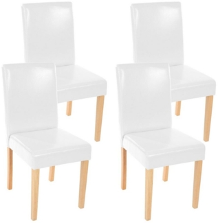 MCW Esszimmerstuhl Littau-4 (Set, 4 St), 4er-Set, Rutschfest durch Kunststoff-Bodenschoner, hohe Rückenlehne