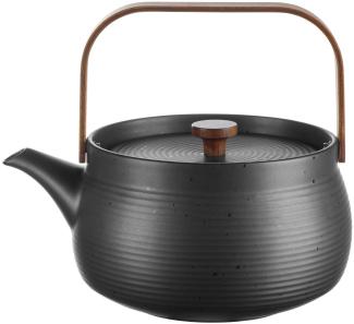 ASA Japandi Black Teekanne 1,5 l mit Holzgriff