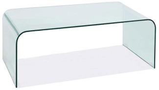 Couchtisch Glastisch Priam 120x60x42cm transparent