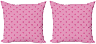 Abakuhaus Kissenbezüge Modern Accent Doppelseitiger Digitaldruck, (2 Stück), Hot Pink Klassische Einfache Punkt