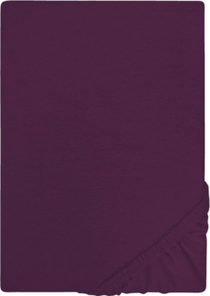 Castell Jersey-Stretch-Spannbetttuch, Violett, 1x 180x200 cm - 200x200 cm, 180x200 cm