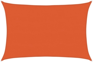 vidaXL Sonnensegel 160 g/m² Rechteckig Orange 5x7 m HDPE 311687